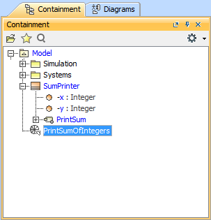 PrintSumOfIntegers Opaque Behavior in the Containment Browser