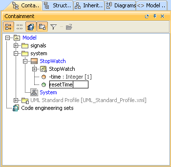 Creating the ResetTime Operation