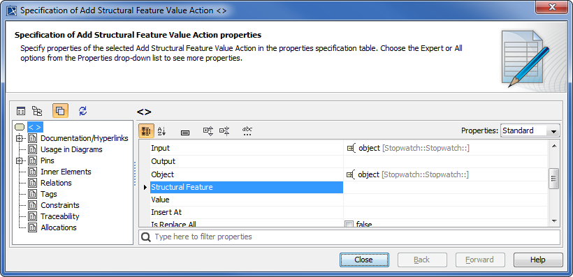 The Structural Feature Attribute of the ReadStructuralFeatureAction