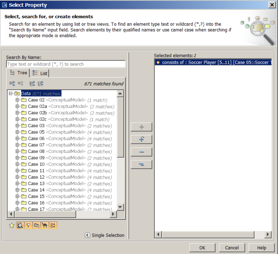 Selecting subsetted property