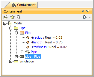 Cameo Simulation Toolkit 2022x Refresh2 > Creating runtime objects from Instance Specifications > SelectInstance_result_inContainment.png