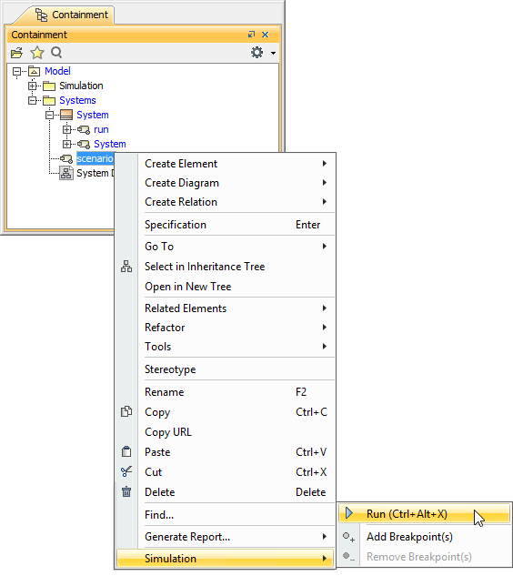 Cameo Simulation Toolkit 2022x Refresh2 > Automatic initialization of context and runtime objects > SIM-2085_newFig3.png