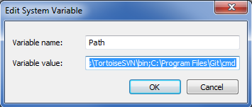 Cameo Simulation Toolkit 2022x Refresh2 > Using MATLAB on Microsoft Windows > edit-system-var.png (Edit system variable dialog) Edit system variable dialog