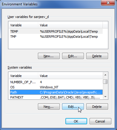 Cameo Simulation Toolkit 2022x Refresh2 > Using MATLAB on Microsoft Windows > env-vars.png (Setting System Path Variable in the Environment Variables Dialog) Setting System Path Variable in the Environment Variables Dialog