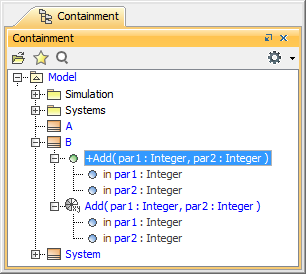 An Add Operation whose Method is an Opaque Behavior Add