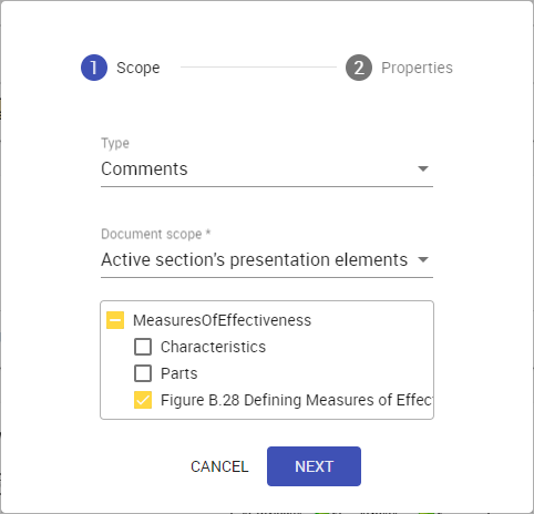 Teamwork Cloud and Services 2024x > Exporting comments to PDF and HTML > exporting_form_active_section_peresntation_elements.png