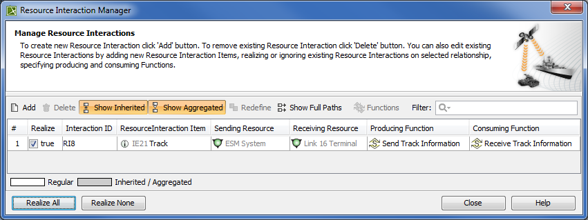 UPDM 2 Plugin 2021x Refresh2 > Resource Interaction Manager dialog > resource_interaction_manager.png (Resource Interaction Manager dialog) Resource Interaction Manager dialog