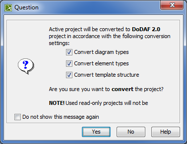 Question dialog