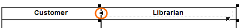 Example of 'Move Swimlane Left' Control