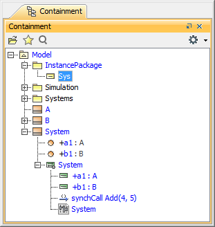 Creating Instance Specification Named Sys