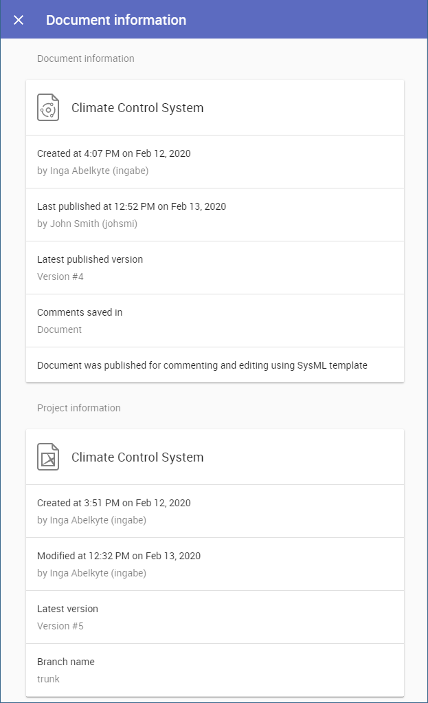 Teamwork Cloud and Services 2024x Refresh1 > Getting document information > document_information.png