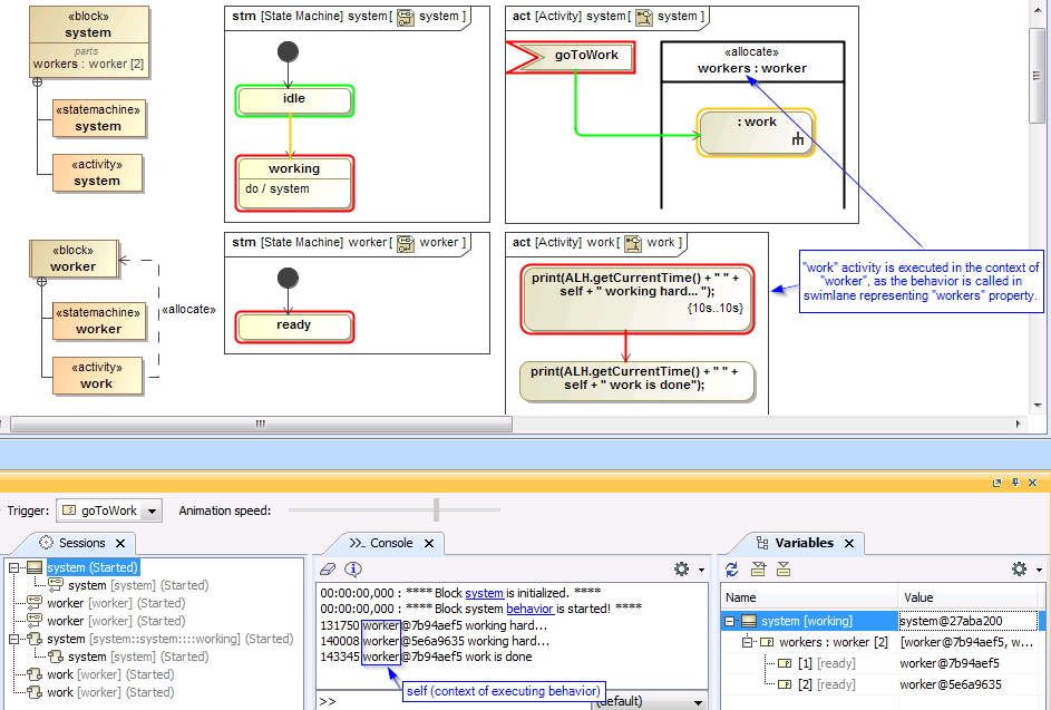 Activity Partition Simulation