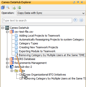 Copying from a CSV Data Source