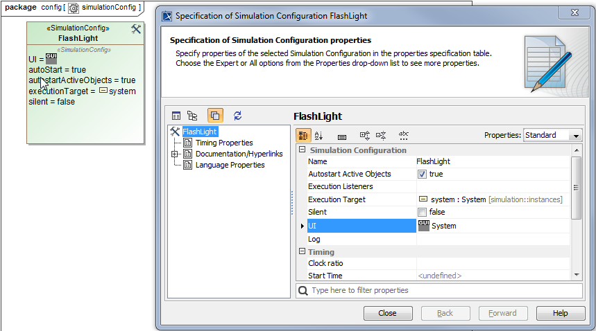 Execution Configuration Elements and Its Specificatons