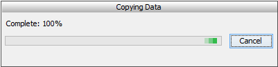 DataHub Copy progress bar