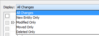 Conflict Dashboard Display drop down to filter synchronizations by their type