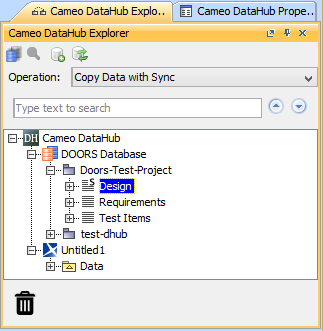 Display a MagicDraw data source