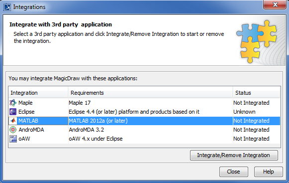 Cameo Simulation Toolkit 19.0 LTR SP3 > Integration with MATLAB > integration-with-matlab.png