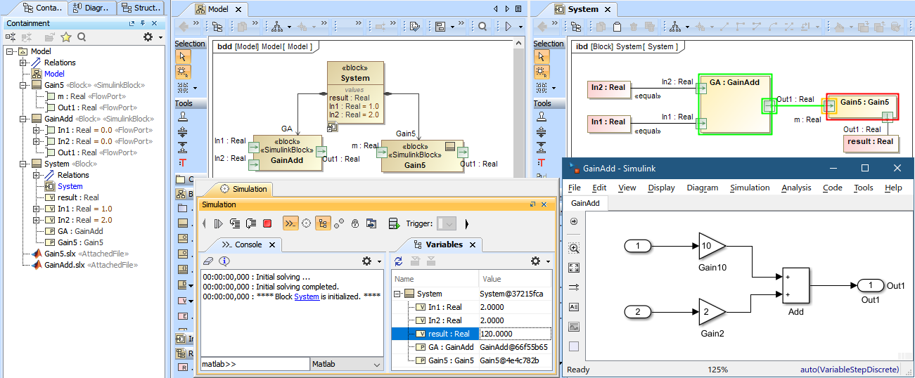 Cameo Simulation Toolkit 19.0 LTR SP3 > 19.0 LTR SP3 Version News > Simulink co-simulation Result.png