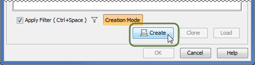 UAF Plugin 19.0 LTR SP4 > Time Periods dialog > Create_timeline_button.png (The Create timeline button in the Select Timeline dialog is used when trying to create a new Timeline element.) The Create timeline button in the Select Timeline dialog is used when trying to create a new Timeline element.