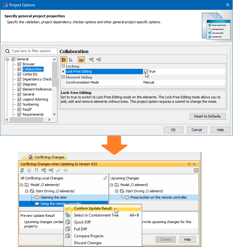 MagicDraw 19.0 LTR SP4 > 19.0 LTR SP3 Version News > lock_free editing mode news.png