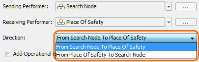 UPDM 2 Plugin 19.0 LTR SP4 > Realized Operational Exchange wizard > realized_operational_exchange_wizard_direction.png (Specifying the direction) Specifying the direction