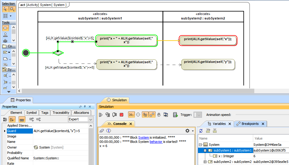 Cameo Simulation Toolkit 19.0 LTR SP4 > Activity simulation engine > 9906-1.PNG