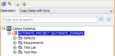 HP ALM data source in DataHub explorer