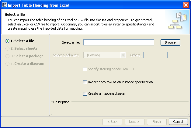 Selecting a Source Schema Class forMapping