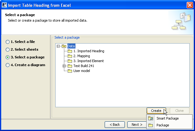 Selecting a Package as the Owner of the Schema Class