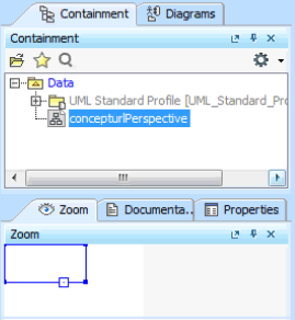 The Imported Diagram in the Containment Tree in MagicDraw