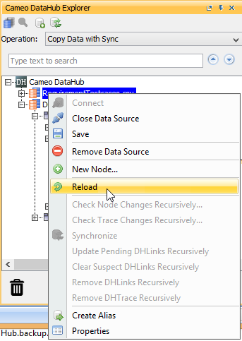 Reload CSV Data