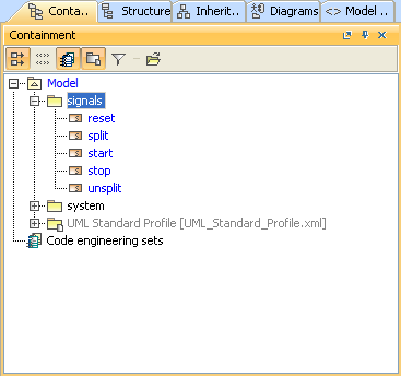 Creating Signal Elements To Trigger StopWatch