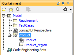 Imported State Machine Diagram Shown in the Containment Tree