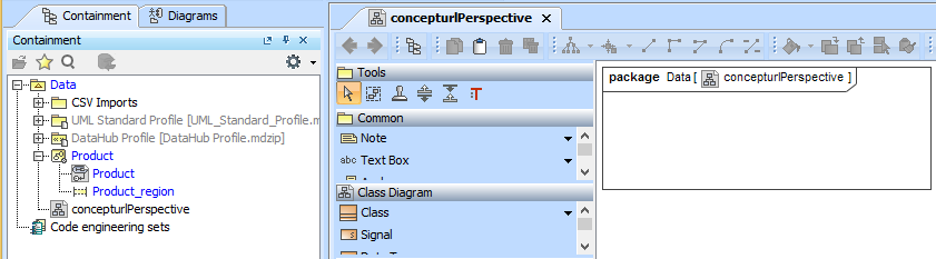 The Imported State Information Shown in the Containment Tree