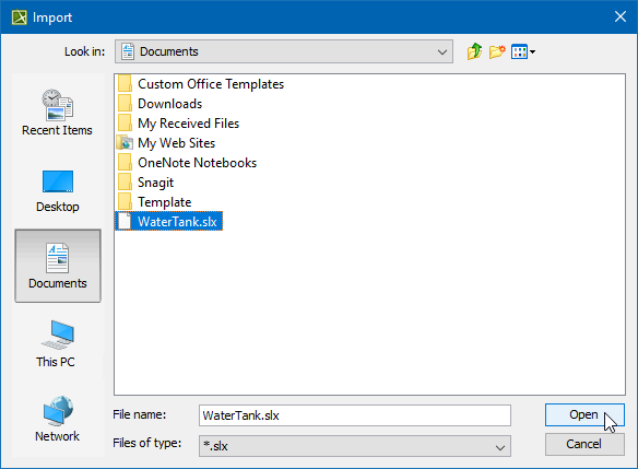 SysML Plugin 2021x Refresh1 > Simulink import > simulink_import_selection_from_file_system.png