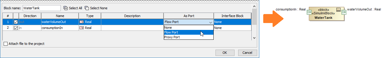 SysML Plugin 2021x Refresh1 > Simulink import > specifying_simulink_import_properties.png