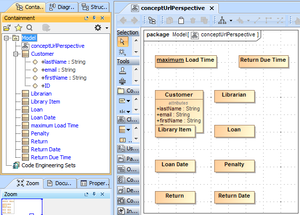 Imported Properties Shown in The Containment Tree