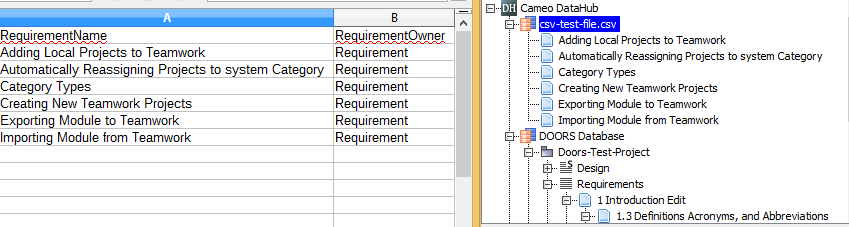 The CSV Data Source Includes New Data in DataHub Explorer after Reloading