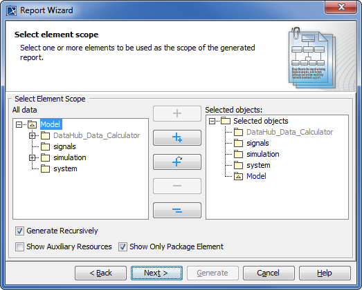 Selecting the Scope of the Report