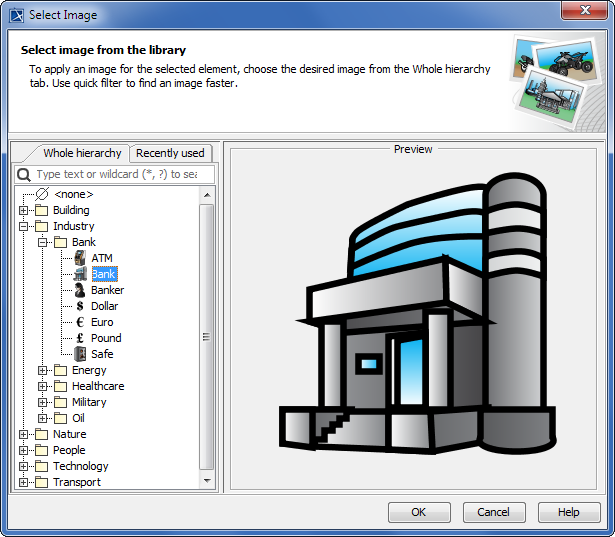 Select Image dialog